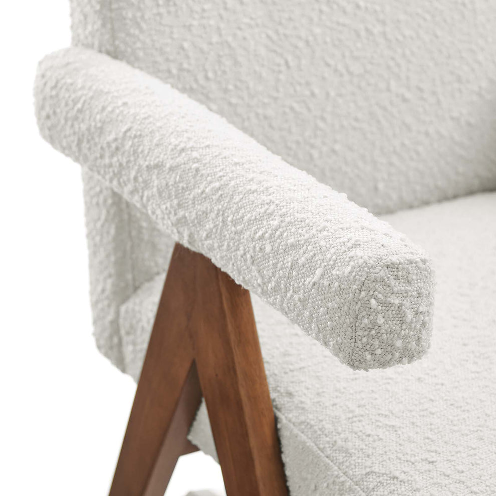 Lyra Boucle Fabric Dining Room Chair - Set of 2 By Modway - EEI-6506 | Dining Chairs | Modishstore - 16