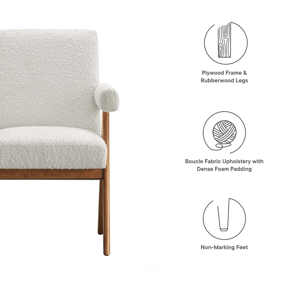 Lyra Boucle Fabric Dining Room Chair - Set of 2 By Modway - EEI-6506 | Dining Chairs | Modishstore - 17