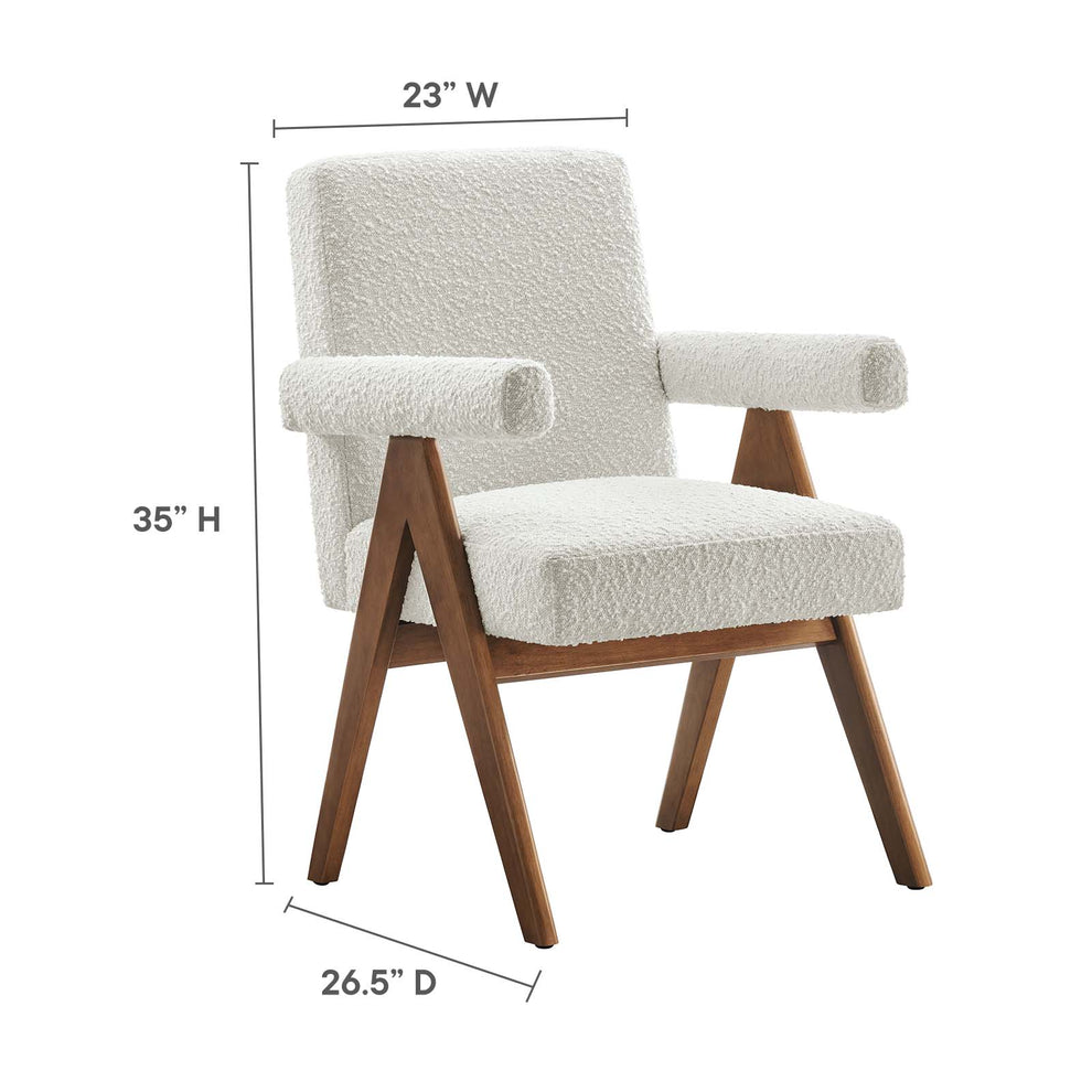Lyra Boucle Fabric Dining Room Chair - Set of 2 By Modway - EEI-6506 | Dining Chairs | Modishstore - 18