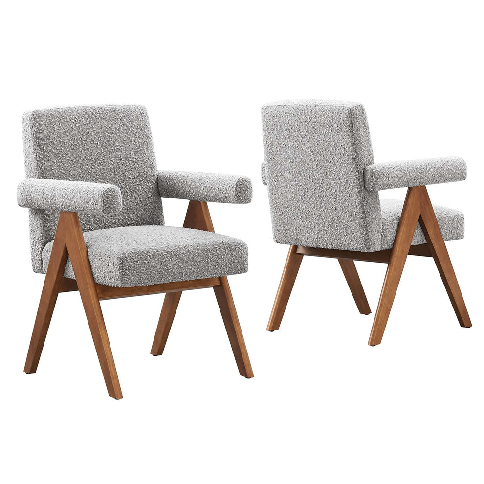 Lyra Boucle Fabric Dining Room Chair - Set of 2 By Modway - EEI-6506 | Dining Chairs | Modishstore - 19