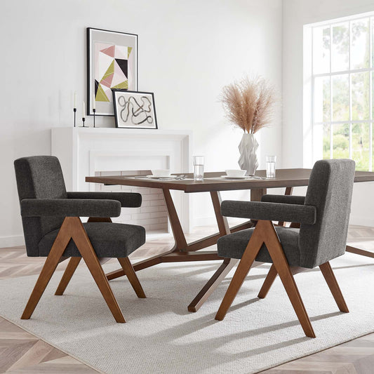 Lyra Fabric Dining Room Chair - Set of 2 By Modway - EEI-6507 | Dining Chairs | Modishstore - 1