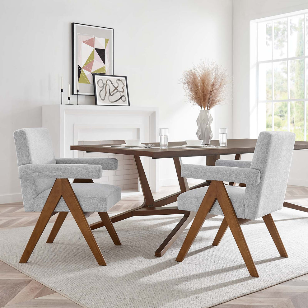 Lyra Fabric Dining Room Chair - Set of 2 By Modway - EEI-6507 | Dining Chairs | Modishstore - 29