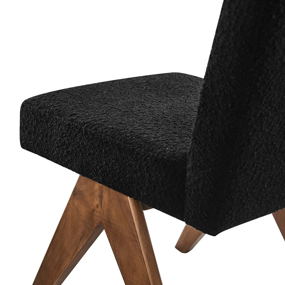Lyra Boucle Fabric Dining Room Side Chair - Set of 2 By Modway - EEI-6508 | Dining Chairs | Modishstore - 7