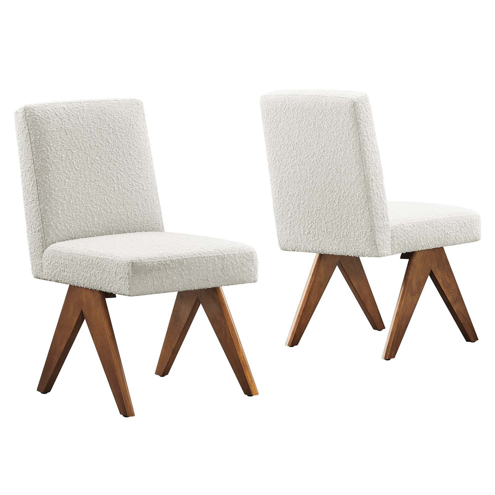 Lyra Boucle Fabric Dining Room Side Chair - Set of 2 By Modway - EEI-6508 | Dining Chairs | Modishstore - 10