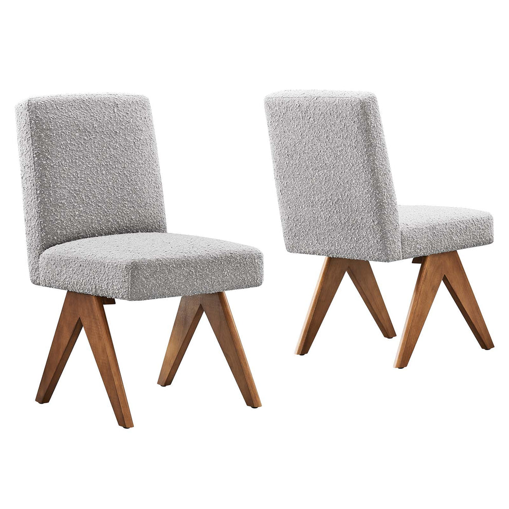 Lyra Boucle Fabric Dining Room Side Chair - Set of 2 By Modway - EEI-6508 | Dining Chairs | Modishstore - 19