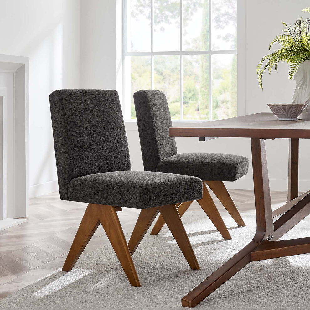 Lyra Fabric Dining Room Side Chair - Set of 2 By Modway - EEI-6509 | Dining Chairs | Modishstore - 1