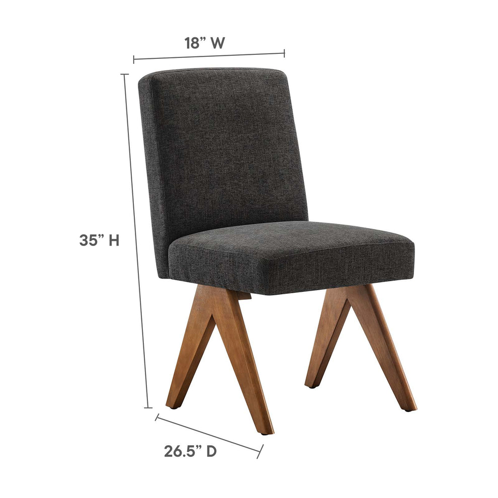 Lyra Fabric Dining Room Side Chair - Set of 2 By Modway - EEI-6509 | Dining Chairs | Modishstore - 9