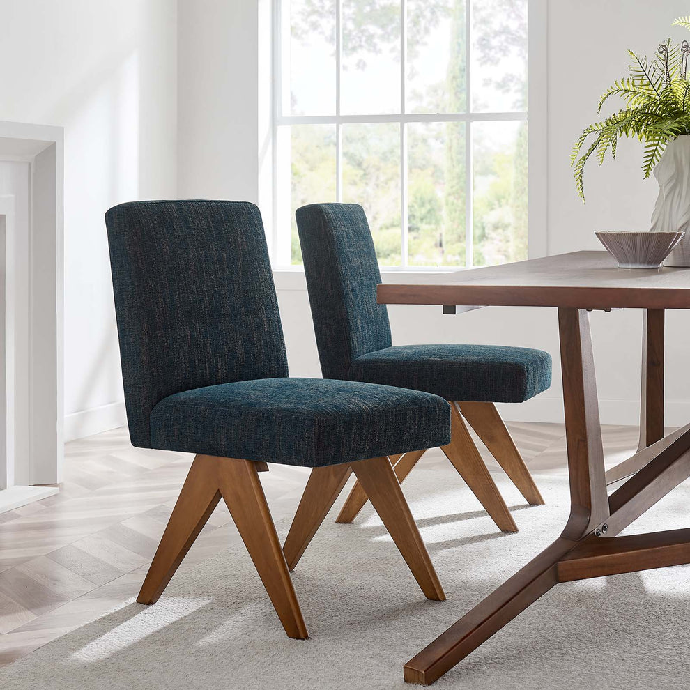 Lyra Fabric Dining Room Side Chair - Set of 2 By Modway - EEI-6509 | Dining Chairs | Modishstore - 11