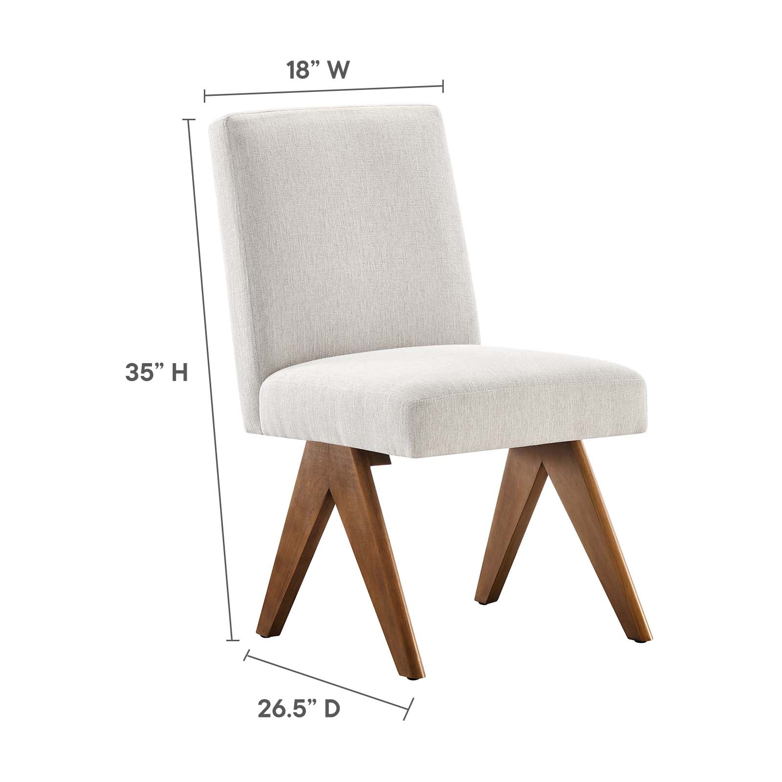 Lyra Fabric Dining Room Side Chair - Set of 2 By Modway - EEI-6509 | Dining Chairs | Modway - 27