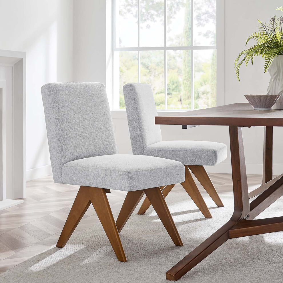 Lyra Fabric Dining Room Side Chair - Set of 2 By Modway - EEI-6509 | Dining Chairs | Modishstore - 29