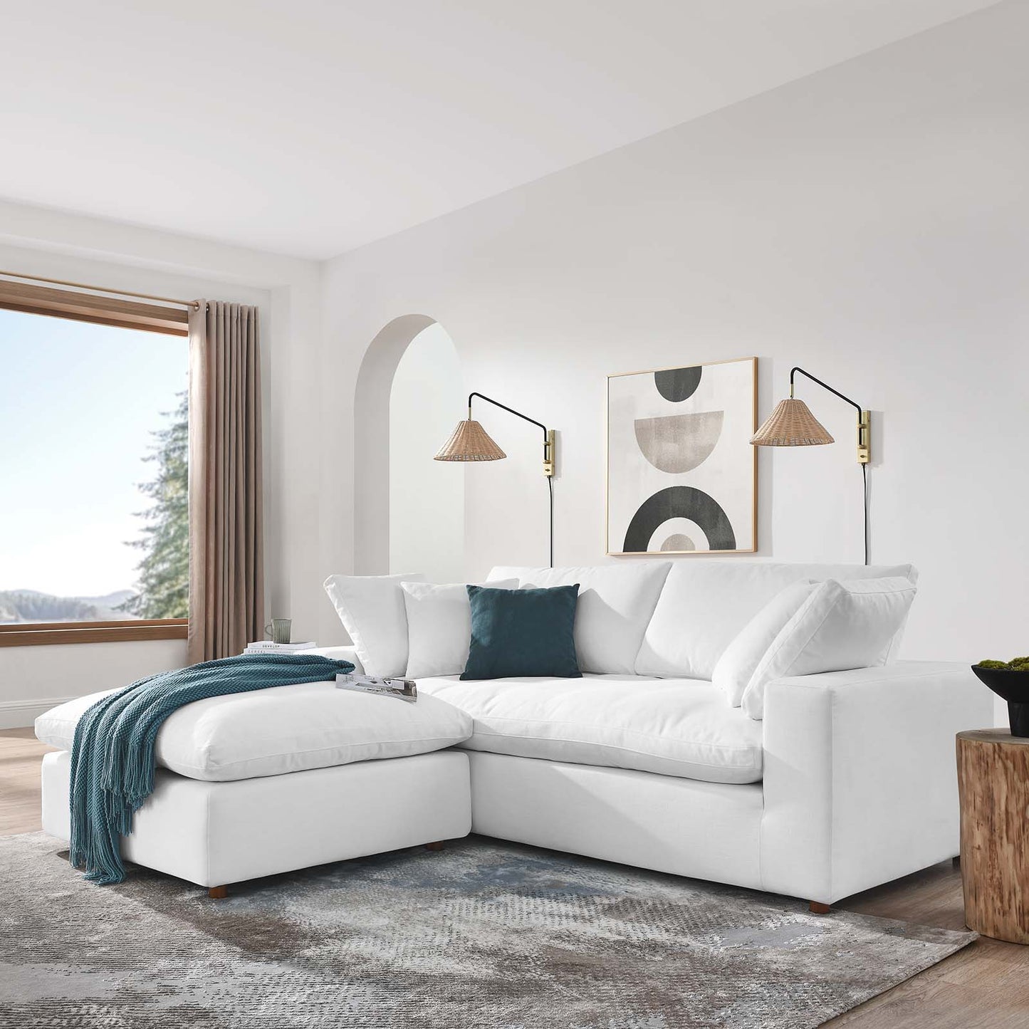 Commix Down Filled Overstuffed Sectional Sofa By Modway - EEI-6510 | Sectional | Modishstore - 71