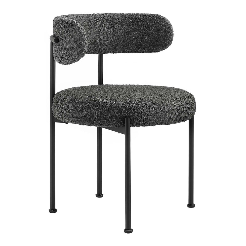 Albie Boucle Fabric Dining Chairs - Set of 2 By Modway - EEI-6516 | Dining Chairs | Modishstore - 1