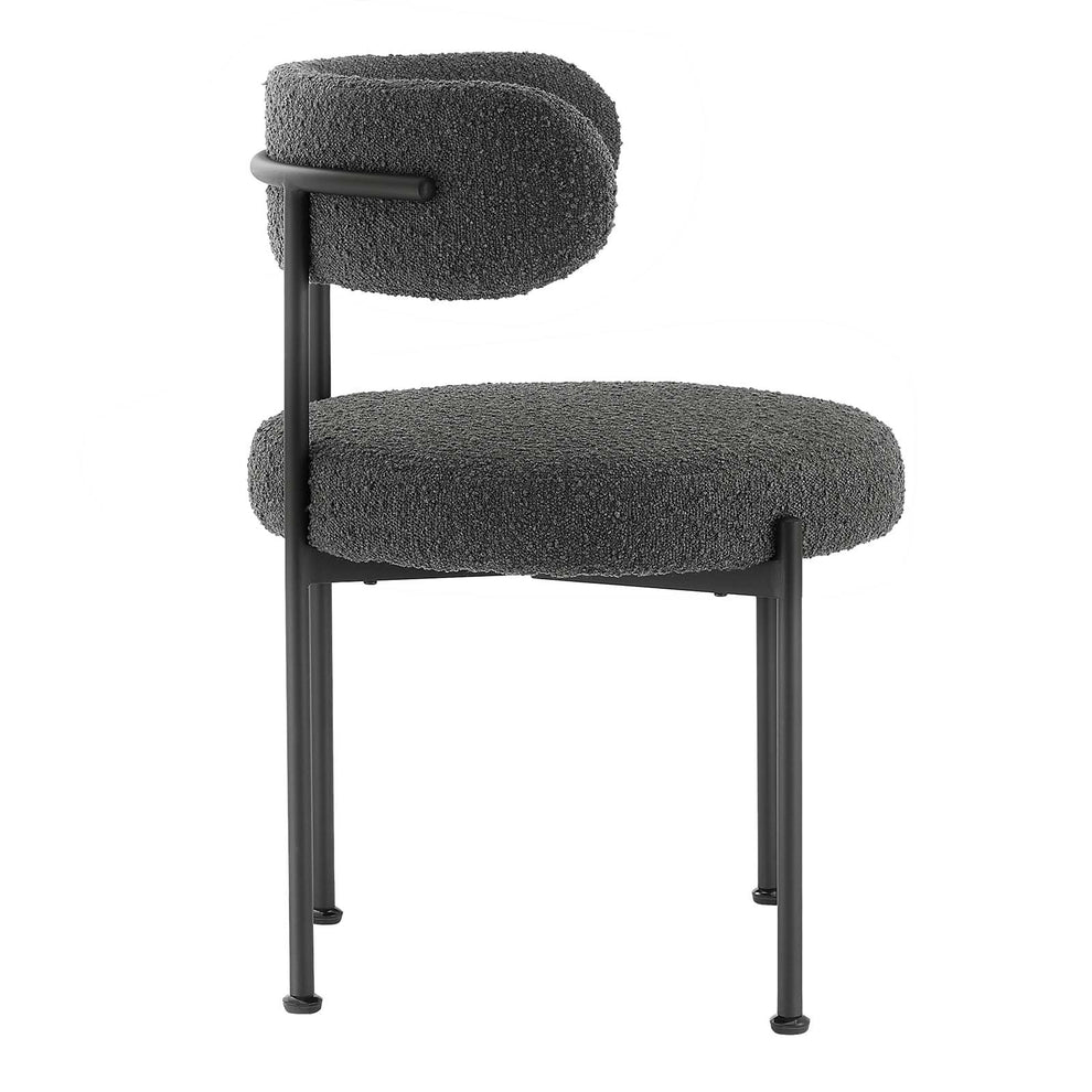 Albie Boucle Fabric Dining Chairs - Set of 2 By Modway - EEI-6516 | Dining Chairs | Modishstore - 2