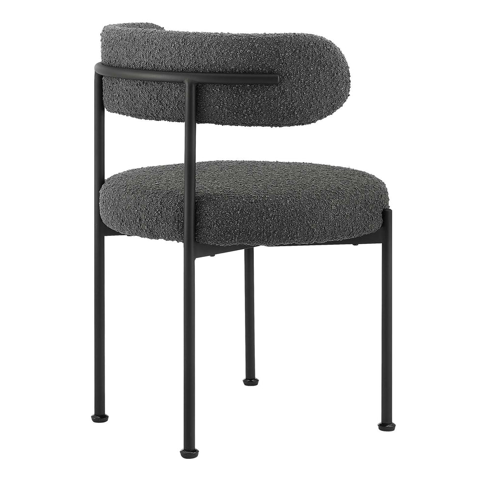 Albie Boucle Fabric Dining Chairs - Set of 2 By Modway - EEI-6516 | Dining Chairs | Modishstore - 3