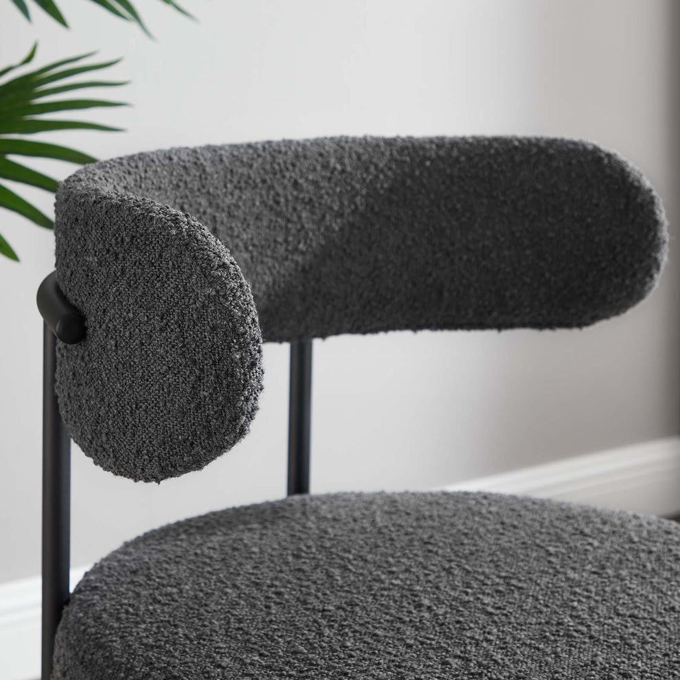 Albie Boucle Fabric Dining Chairs - Set of 2 By Modway - EEI-6516 | Dining Chairs | Modishstore - 8