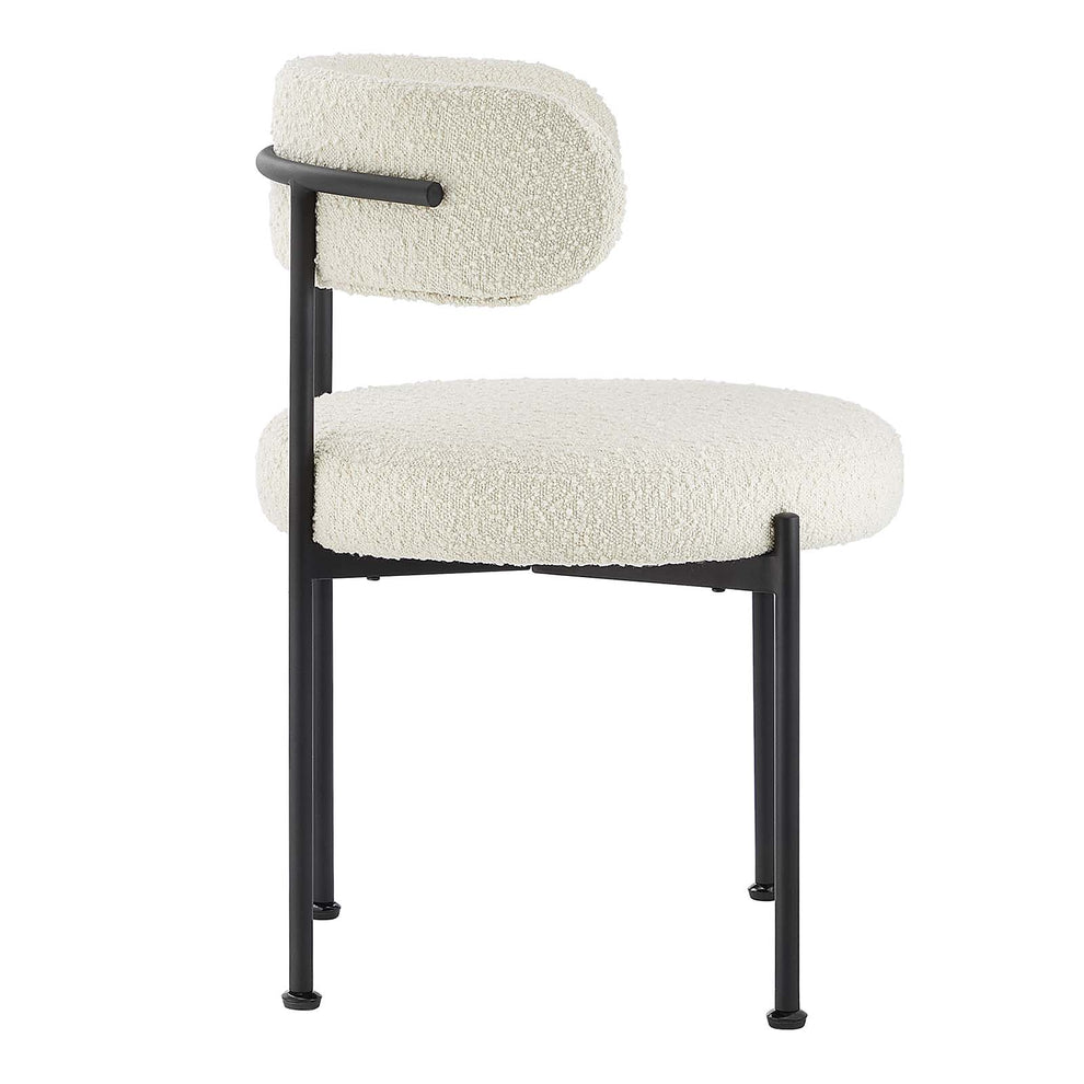 Albie Boucle Fabric Dining Chairs - Set of 2 By Modway - EEI-6516 | Dining Chairs | Modishstore - 10