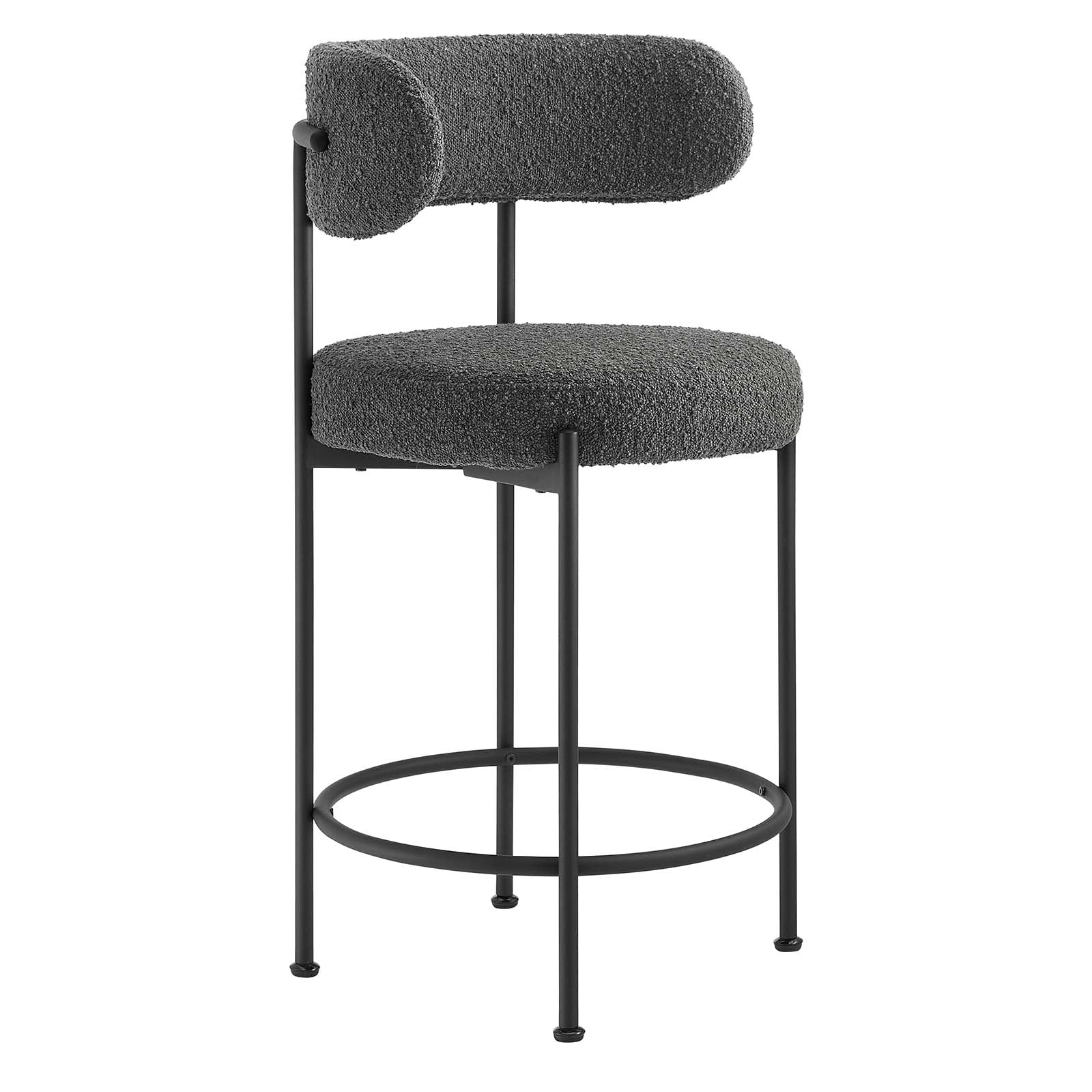 Albie Boucle Fabric Counter Stools - Set of 2 By Modway - EEI-6518 | Counter Stools | Modishstore - 1