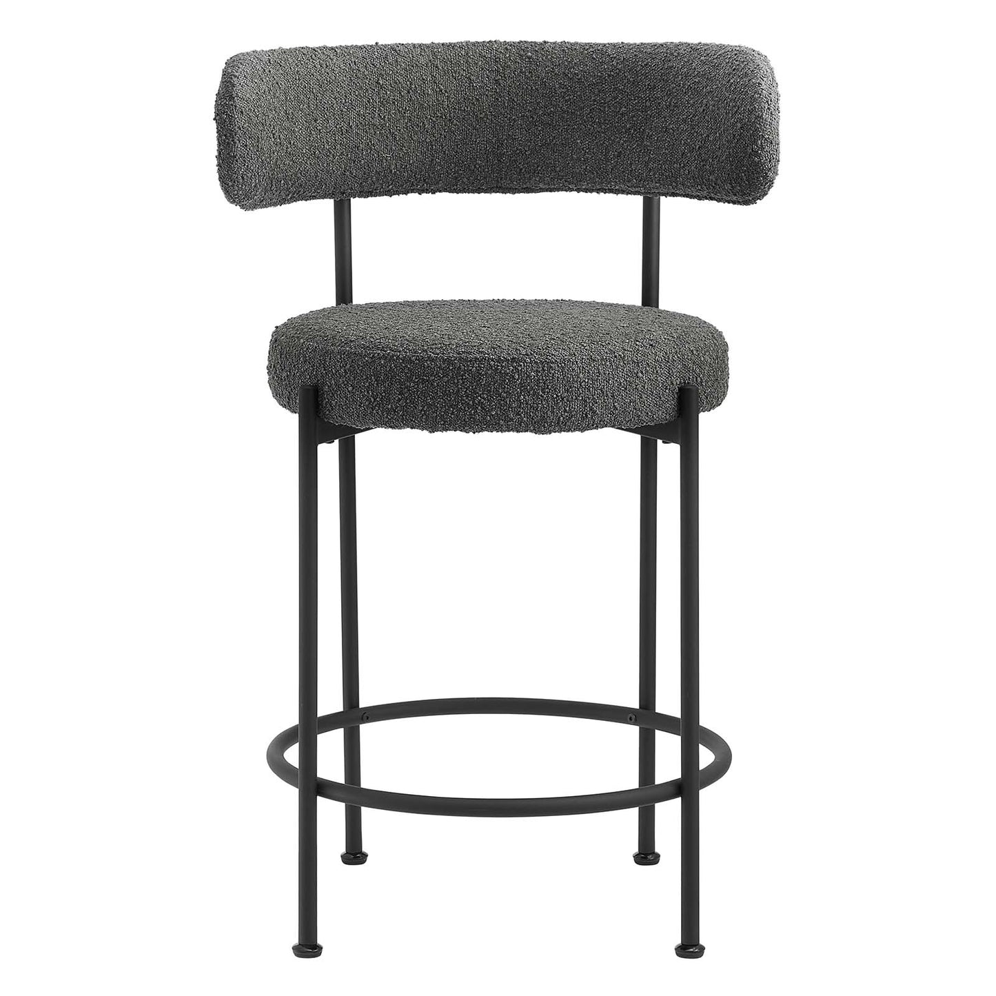 Albie Boucle Fabric Counter Stools - Set of 2 By Modway - EEI-6518 | Counter Stools | Modishstore - 4