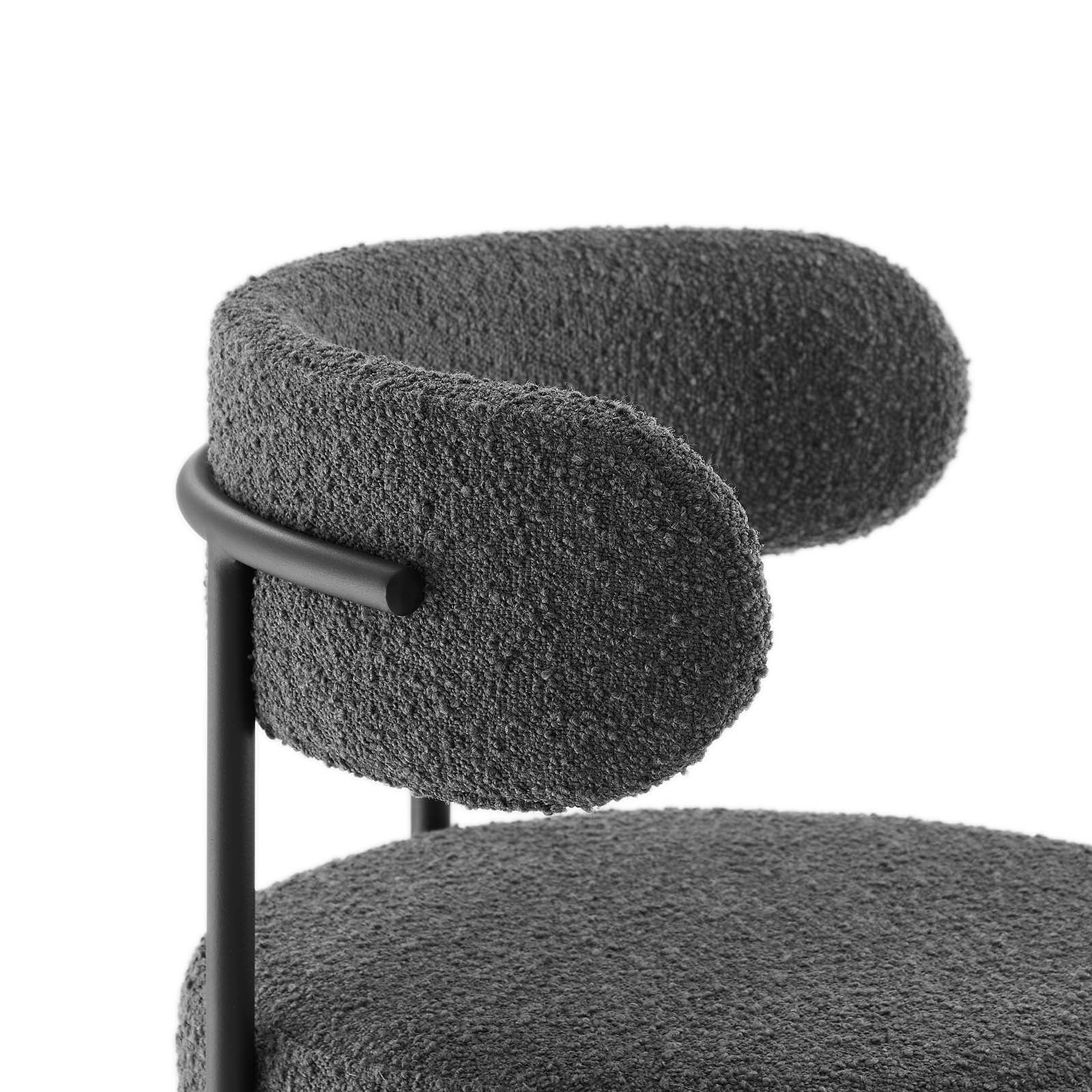 Albie Boucle Fabric Counter Stools - Set of 2 By Modway - EEI-6518 | Counter Stools | Modishstore - 5