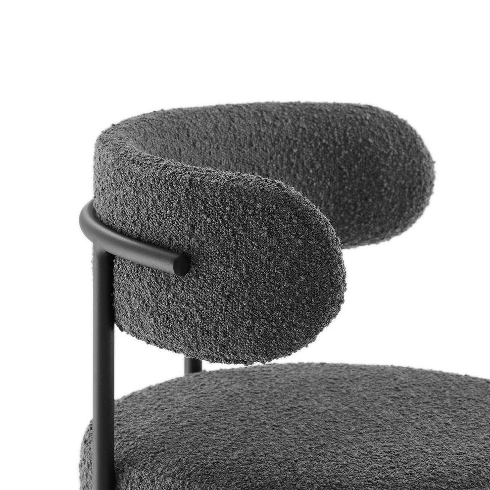 Albie Boucle Fabric Counter Stools - Set of 2 By Modway - EEI-6518 | Counter Stools | Modishstore - 5