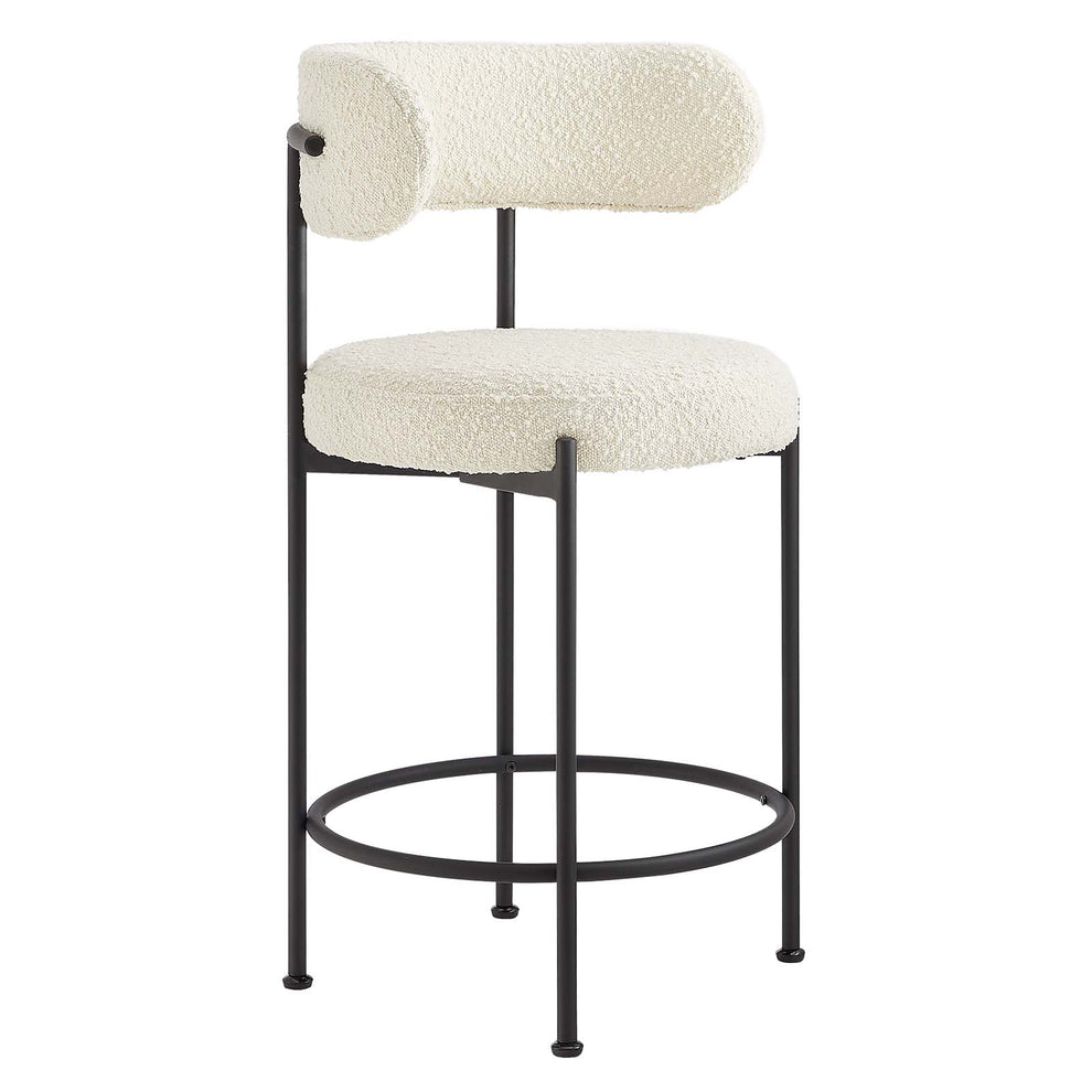 Albie Boucle Fabric Counter Stools - Set of 2 By Modway - EEI-6518 | Counter Stools | Modishstore - 9