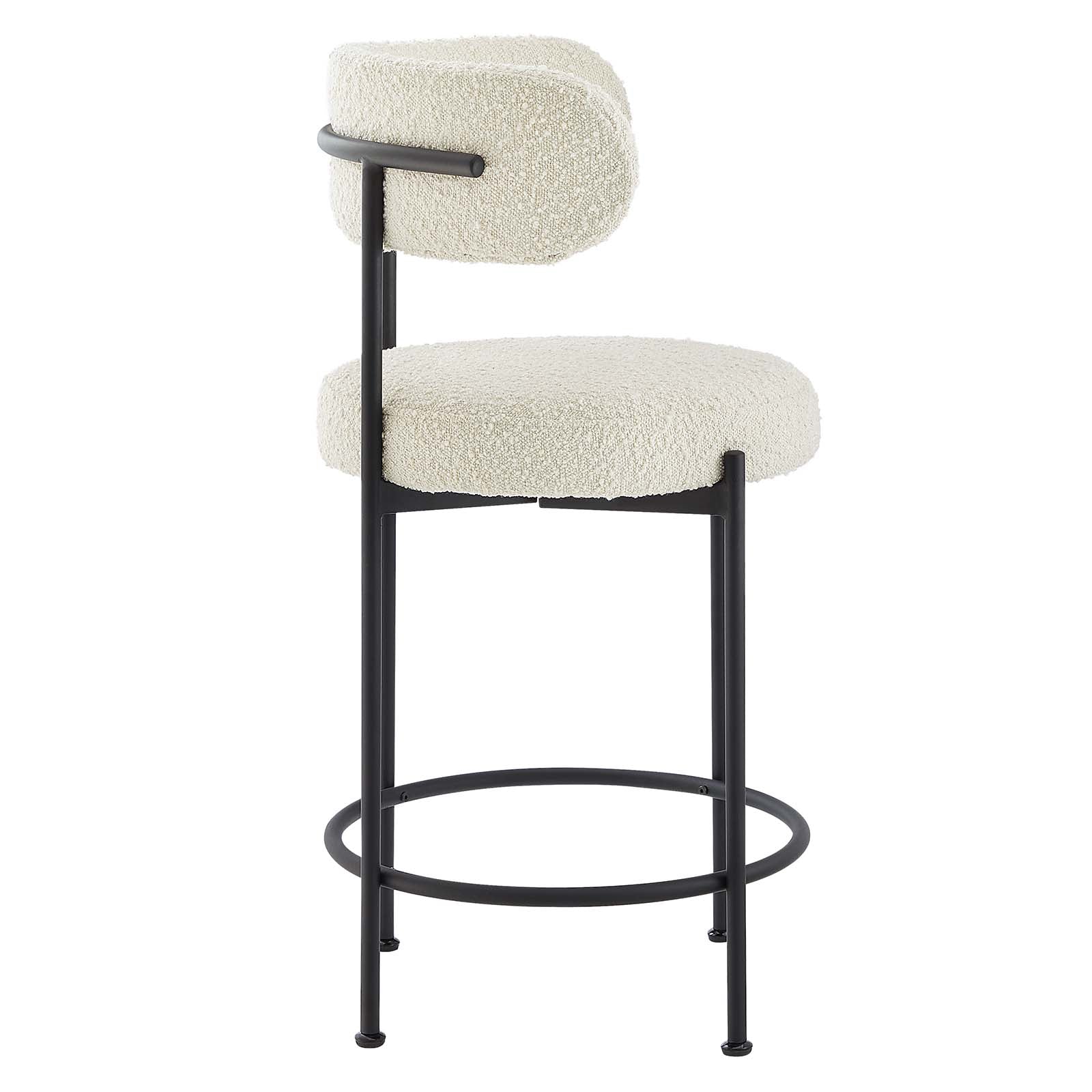 Albie Boucle Fabric Counter Stools - Set of 2 By Modway - EEI-6518 | Counter Stools | Modishstore - 10