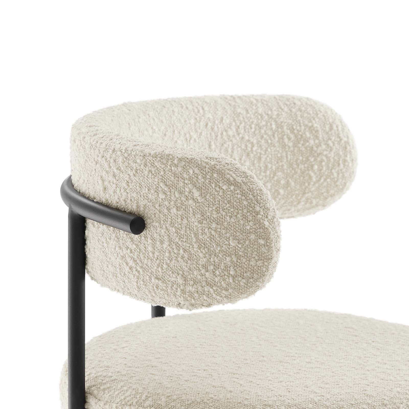Albie Boucle Fabric Counter Stools - Set of 2 By Modway - EEI-6518 | Counter Stools | Modishstore - 13