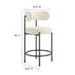 Albie Boucle Fabric Counter Stools - Set of 2 By Modway - EEI-6518 | Counter Stools | Modishstore - 15