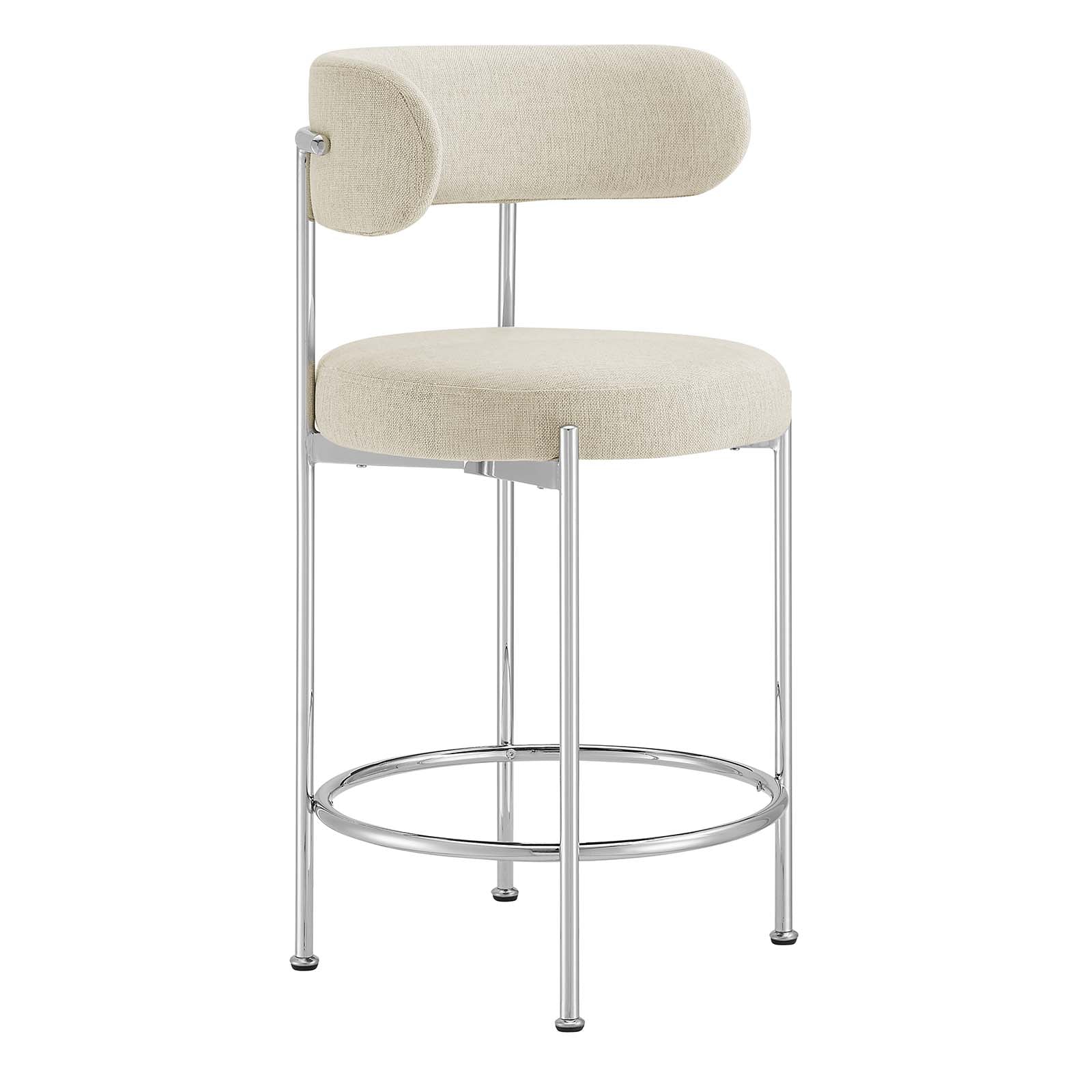 Albie Fabric Counter Stools - Set of 2 By Modway - EEI-6519 | Counter Stools | Modway
