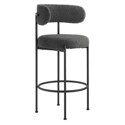 Albie Boucle Fabric Bar Stools - Set of 2 By Modway - EEI-6520 | Bar Stools | Modishstore - 1
