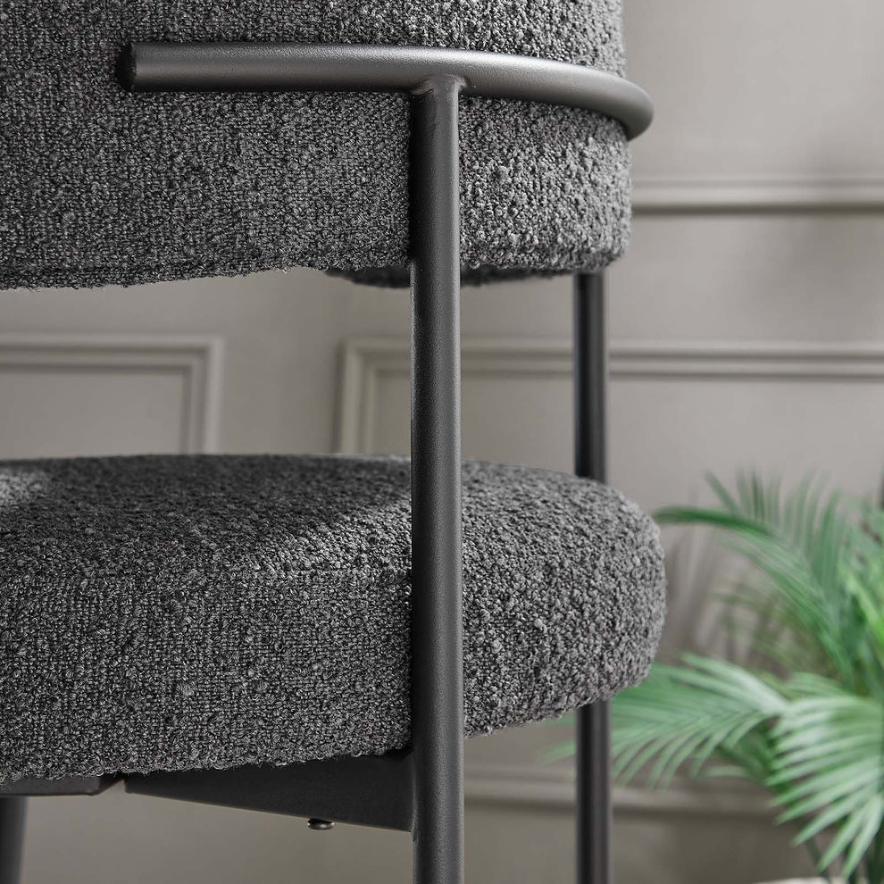 Albie Boucle Fabric Bar Stools - Set of 2 By Modway - EEI-6520 | Bar Stools | Modishstore - 8