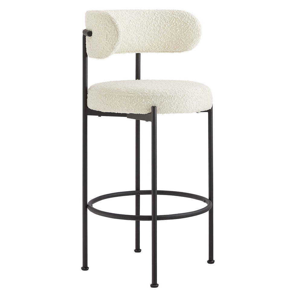 Albie Boucle Fabric Bar Stools - Set of 2 By Modway - EEI-6520 | Bar Stools | Modishstore - 9