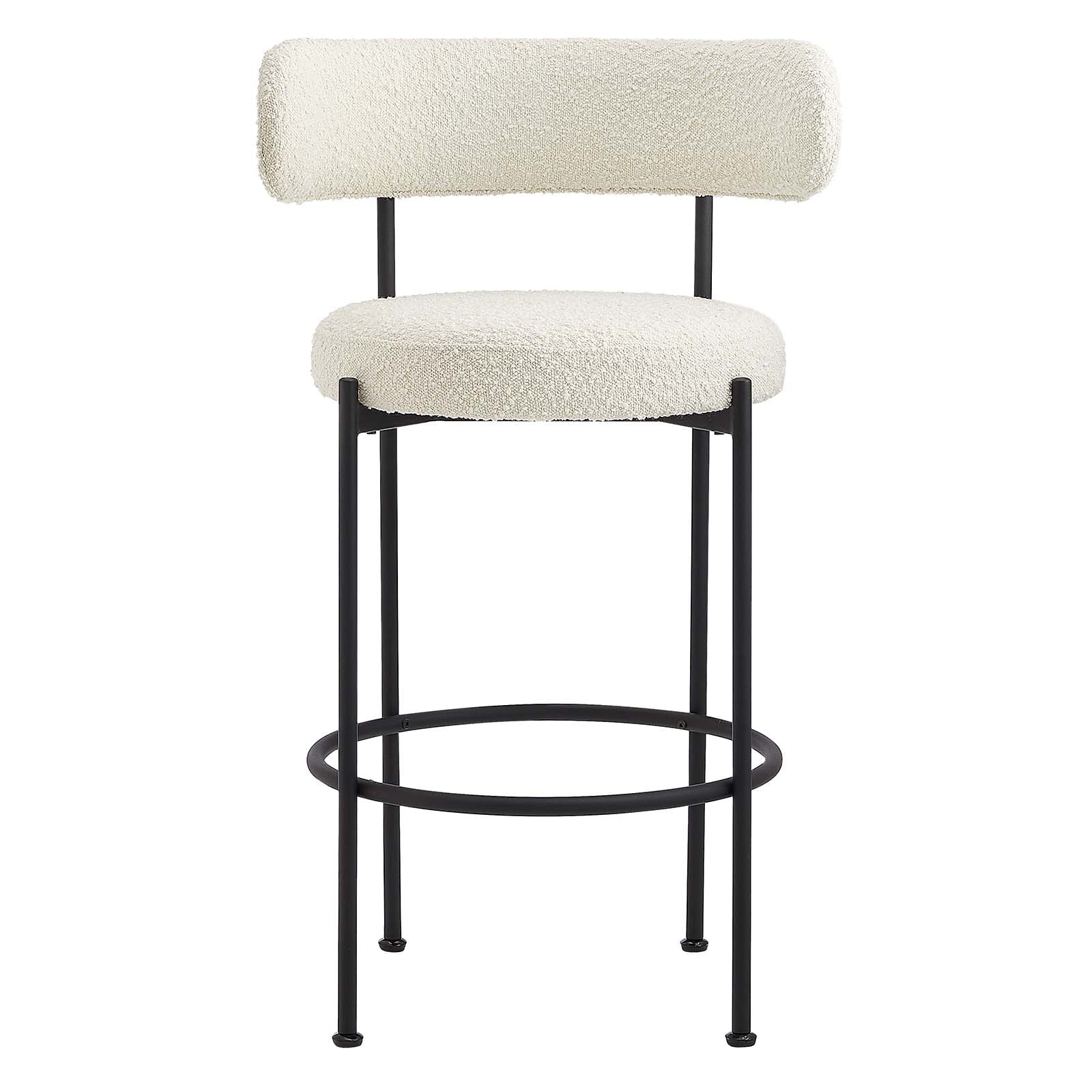 Albie Boucle Fabric Bar Stools - Set of 2 By Modway - EEI-6520 | Bar Stools | Modway - 12