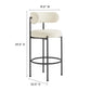 Albie Boucle Fabric Bar Stools - Set of 2 By Modway - EEI-6520 | Bar Stools | Modway - 15