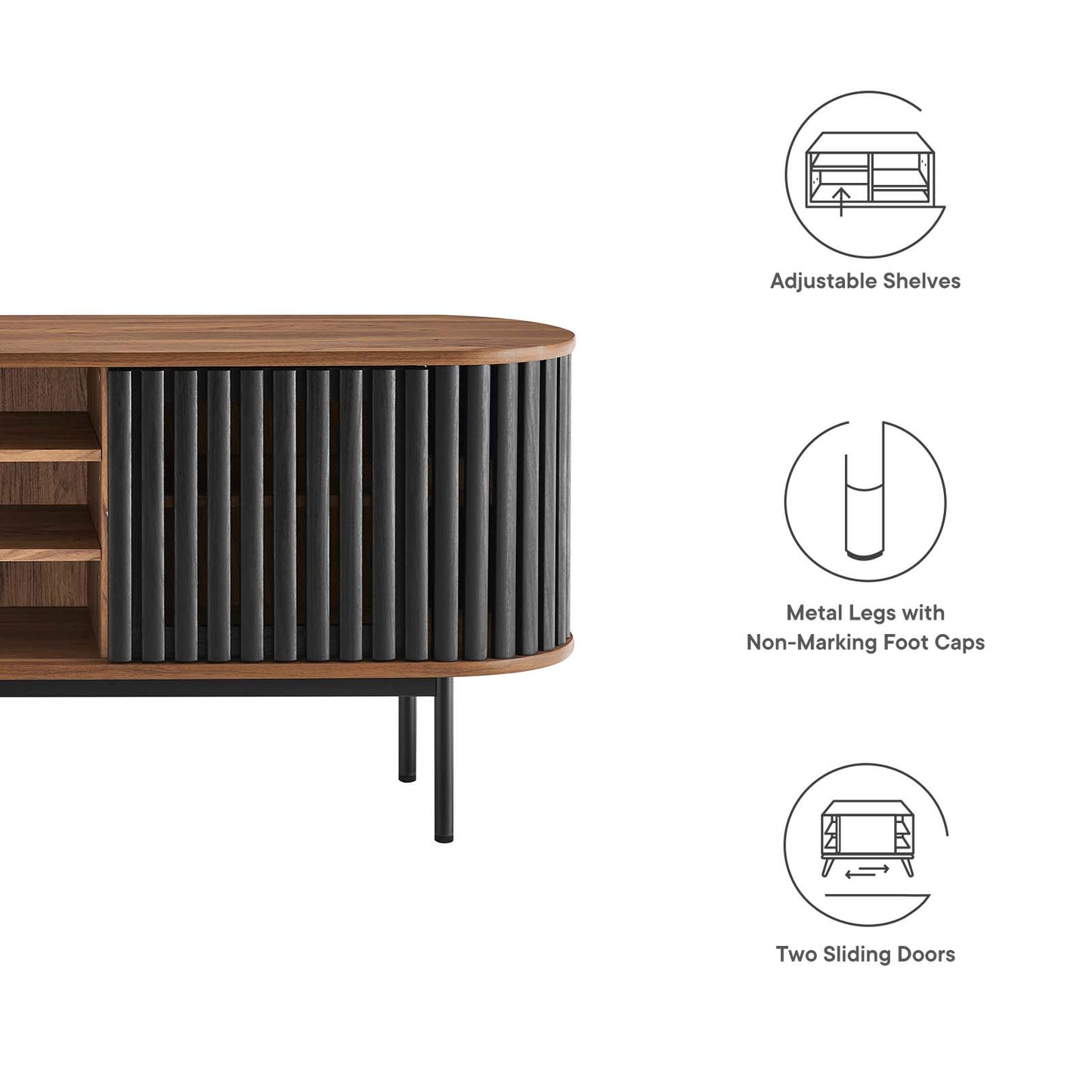 Fortitude 71" TV Stand By Modway - EEI-6522 | TV Stands | Modishstore - 17