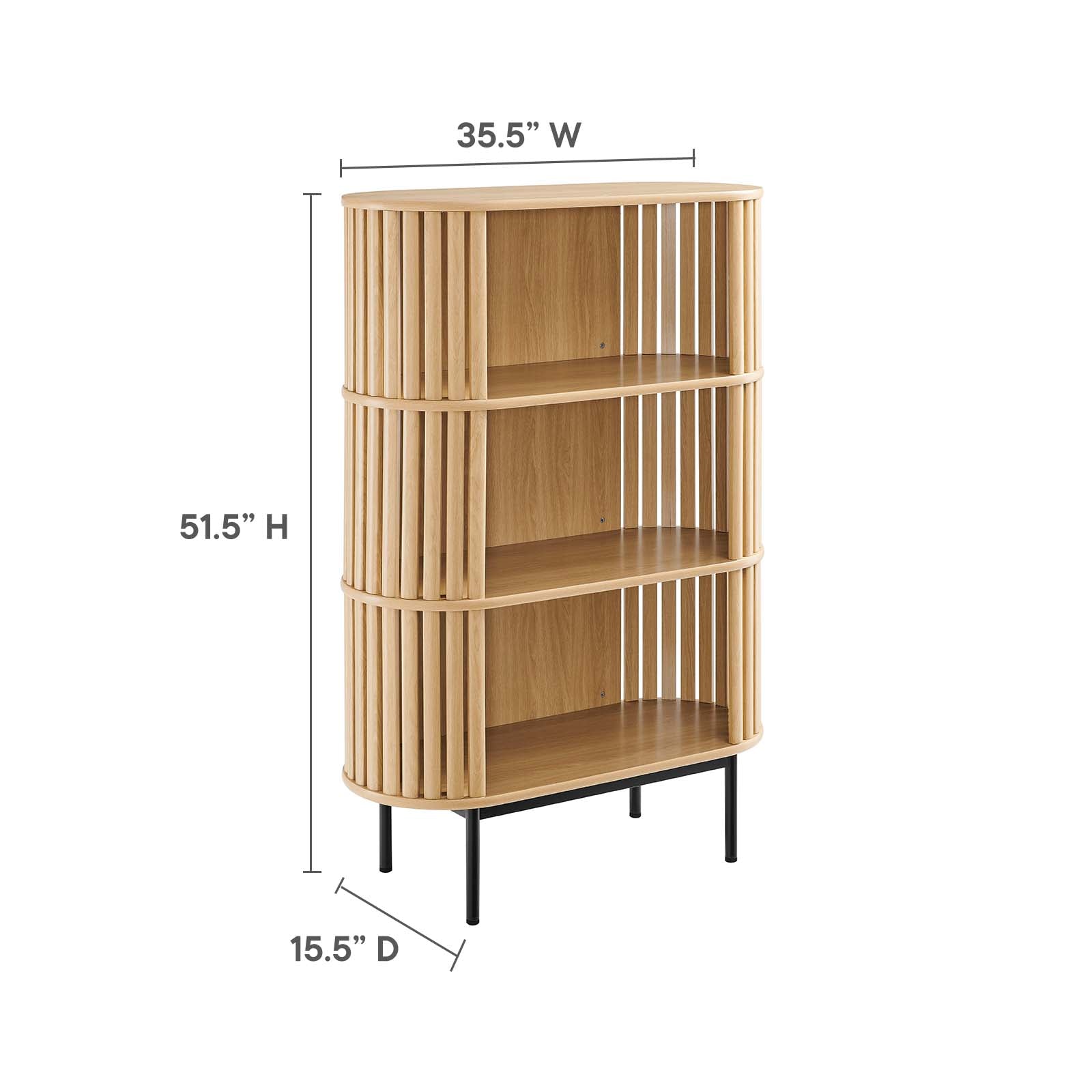 Fortitude Three Tier Display Cabinet By Modway - EEI-6524 | Cabinets | Modishstore - 8