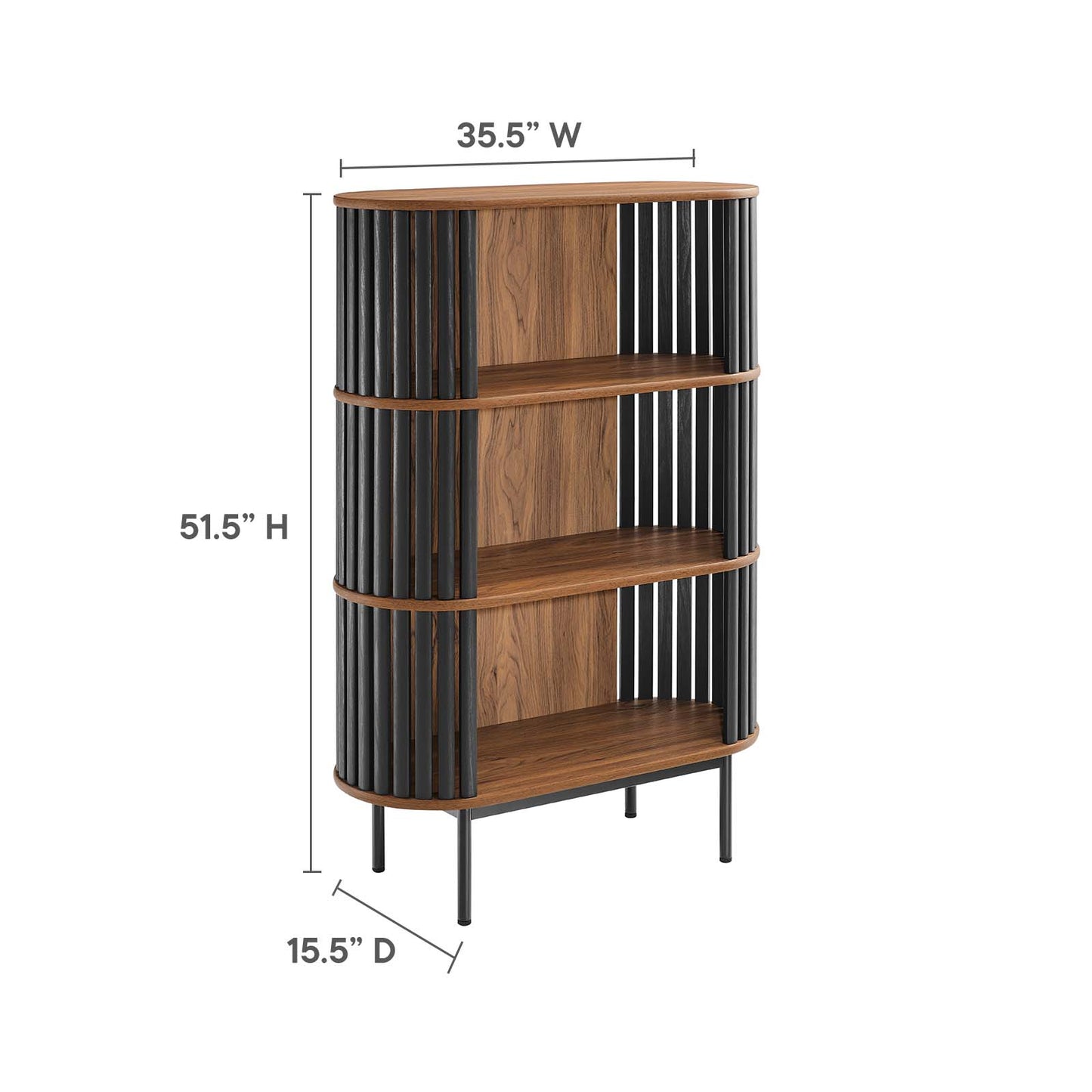 Fortitude Three Tier Display Cabinet By Modway - EEI-6524 | Cabinets | Modishstore - 16