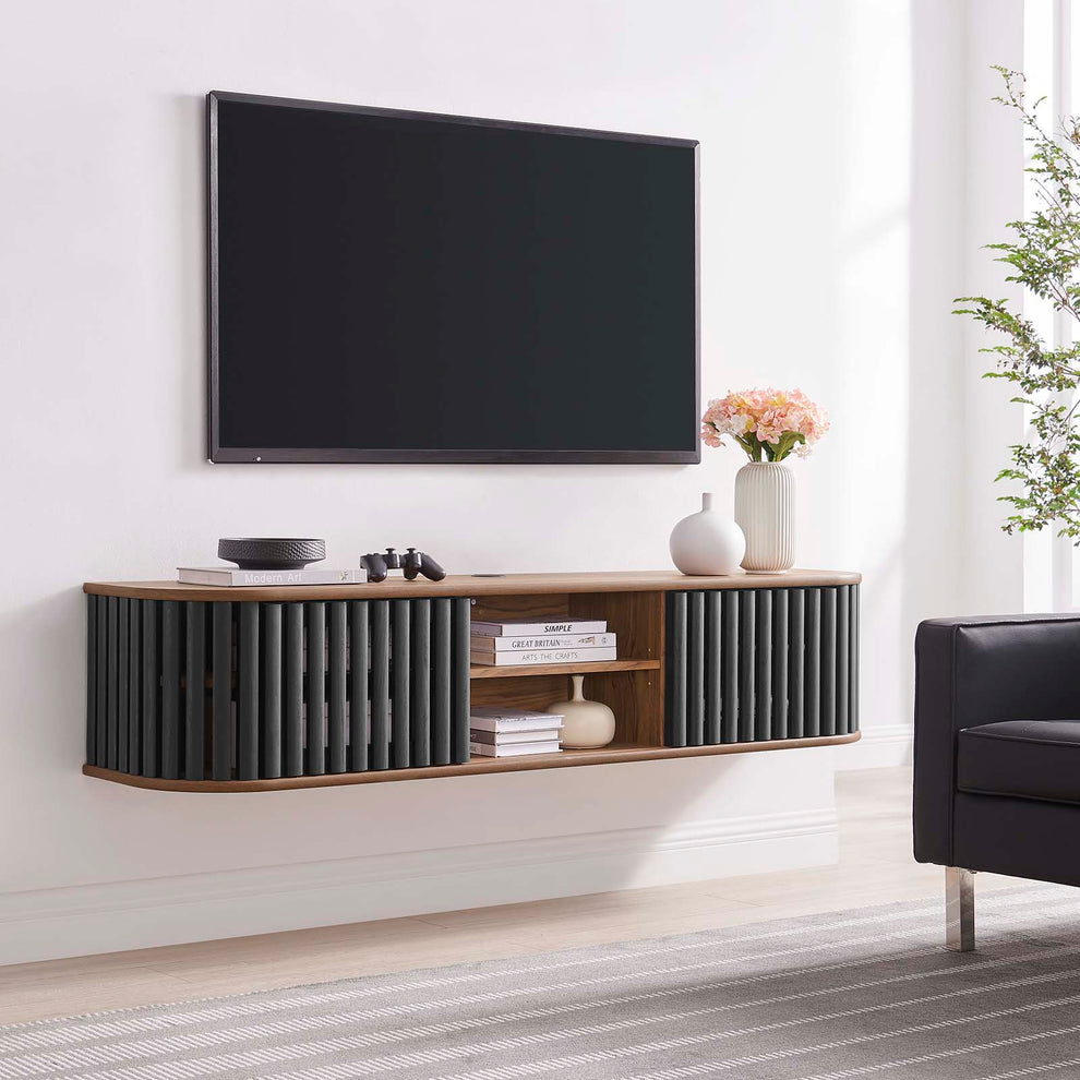 Fortitude 63" Wall-Mounted TV Stand By Modway - EEI-6528 | TV Stands | Modishstore - 10