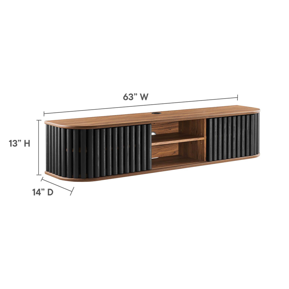 Fortitude 63" Wall-Mounted TV Stand By Modway - EEI-6528 | TV Stands | Modishstore - 18