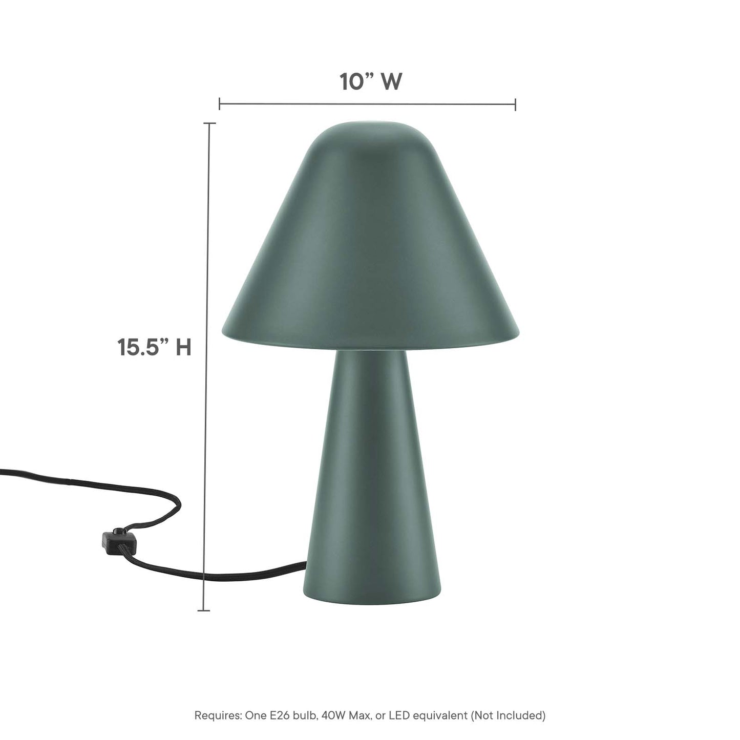 Jovial Metal Mushroom Table Lamp By Modway - EEI-6529 | Table Lamps | Modishstore - 15