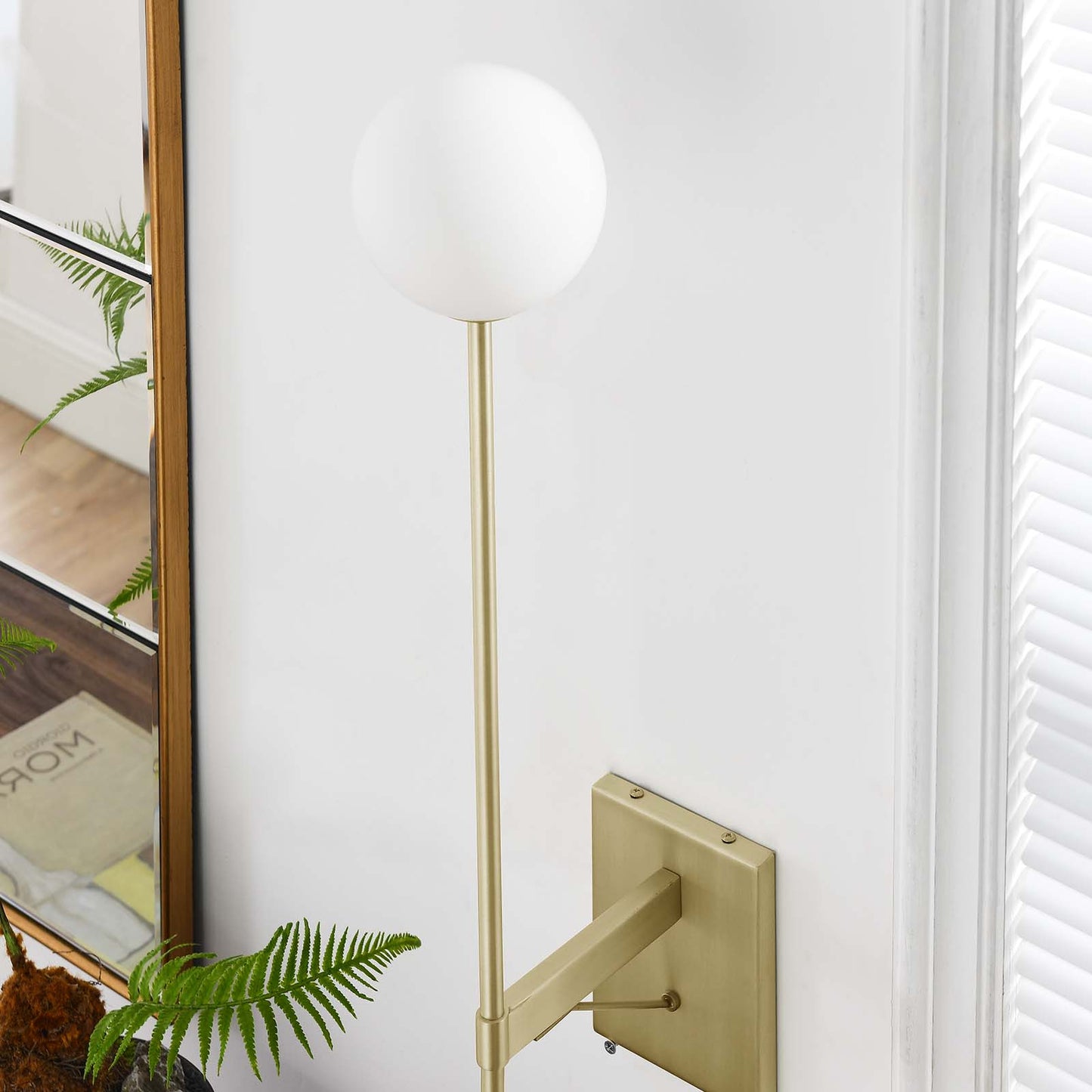 Riva White Globe Wall Sconce By Modway - EEI-6533 | Sconces | Modishstore - 15