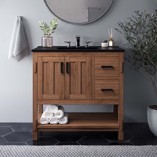 Ashlyn 36” Wood Bathroom Vanity By Modway - EEI-6535 | Bathroom Accessories | Modishstore - 1