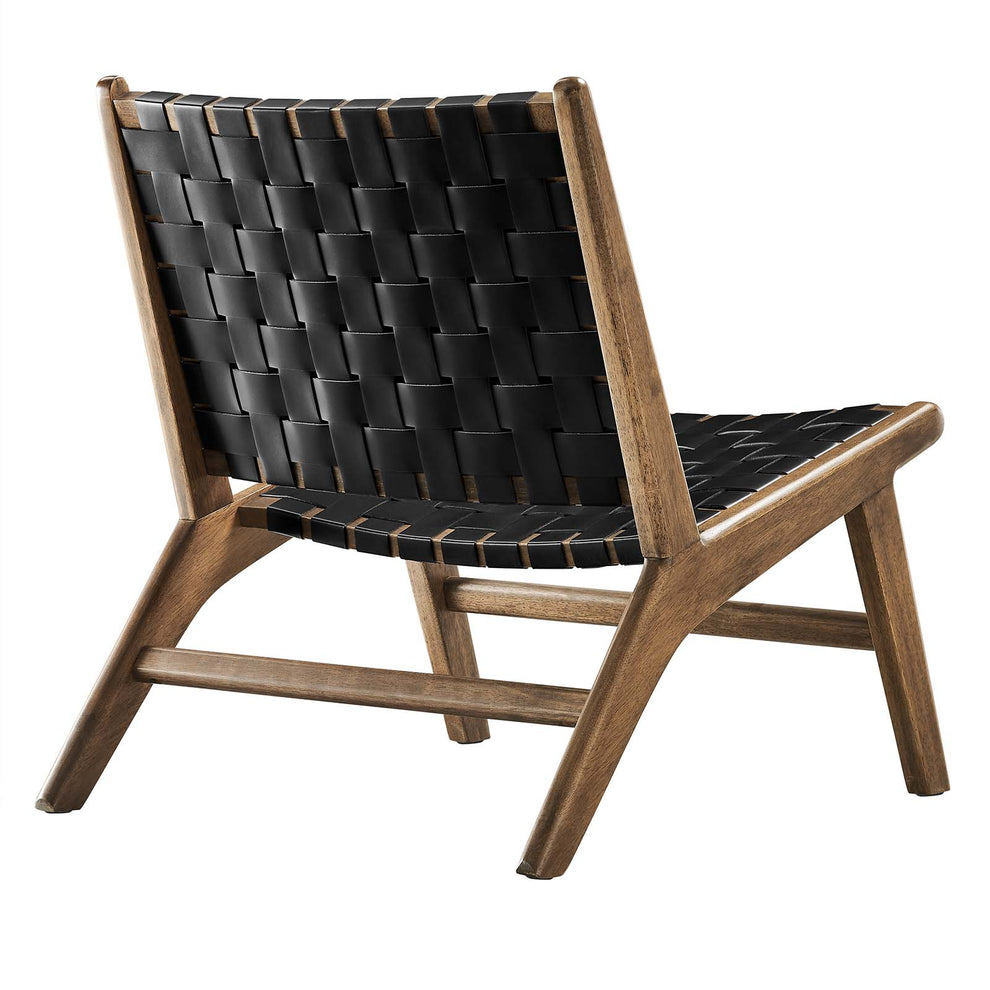 Saoirse Faux Leather Wood Accent Lounge Chair By Modway - EEI-6542 | Lounge Chairs | Modishstore - 11