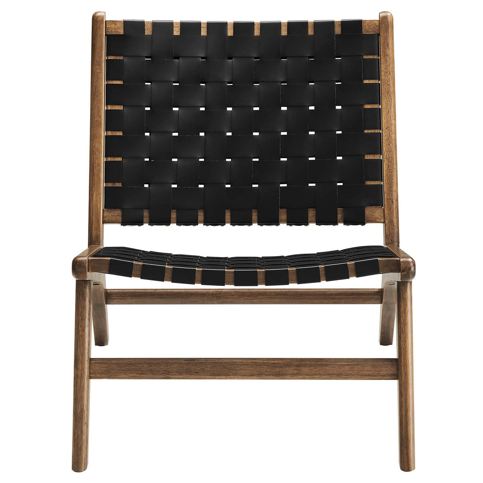 Saoirse Faux Leather Wood Accent Lounge Chair By Modway - EEI-6542 | Lounge Chairs | Modishstore - 12
