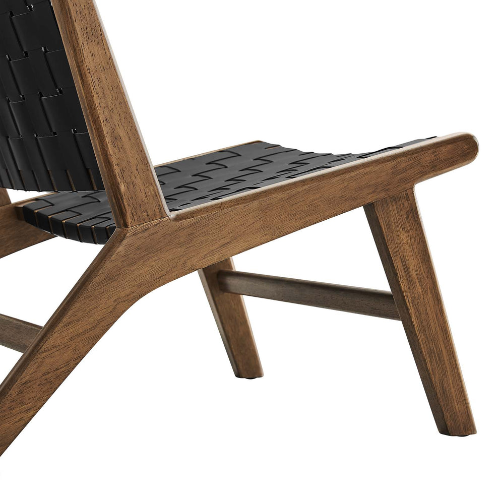 Saoirse Faux Leather Wood Accent Lounge Chair By Modway - EEI-6542 | Lounge Chairs | Modishstore - 13