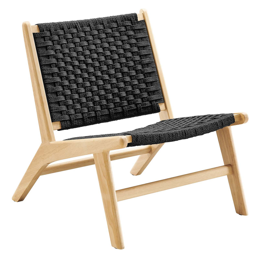 Saoirse Woven Rope Wood Accent Lounge Chair By Modway - EEI-6543 | Dining Chairs | Modishstore - 1