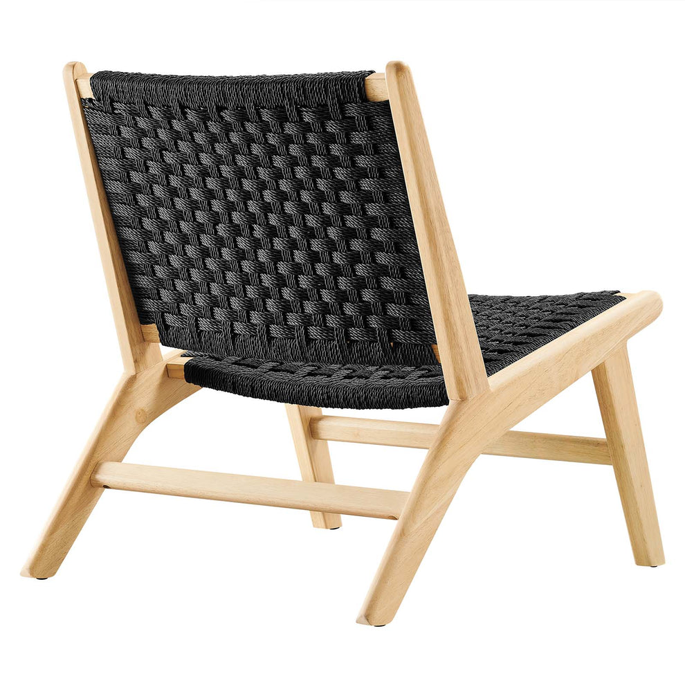 Saoirse Woven Rope Wood Accent Lounge Chair By Modway - EEI-6543 | Dining Chairs | Modishstore - 3