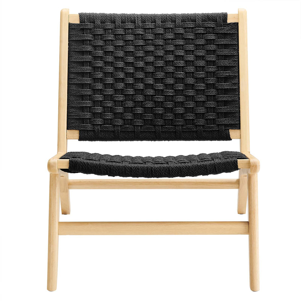 Saoirse Woven Rope Wood Accent Lounge Chair By Modway - EEI-6543 | Dining Chairs | Modishstore - 4