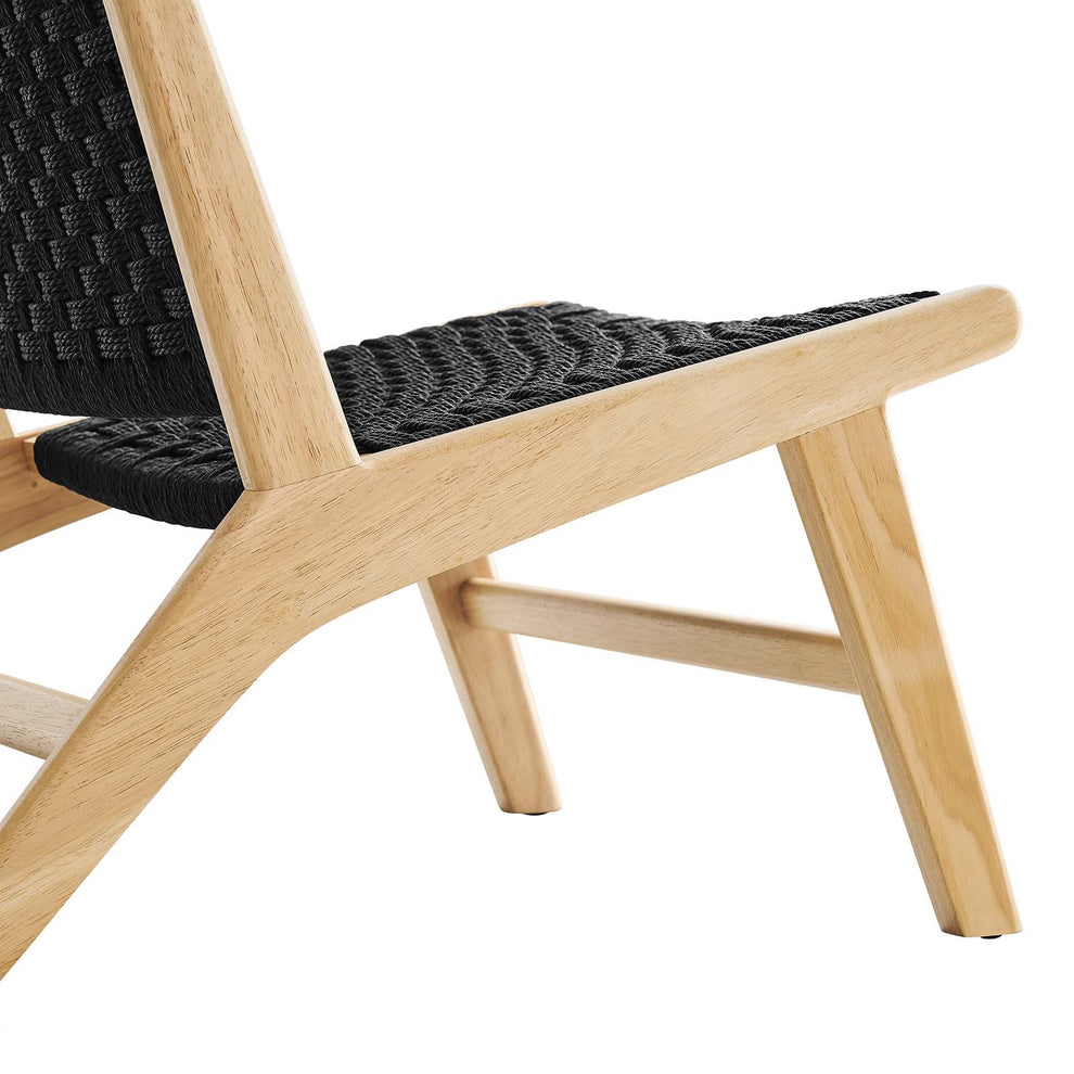 Saoirse Woven Rope Wood Accent Lounge Chair By Modway - EEI-6543 | Dining Chairs | Modishstore - 5