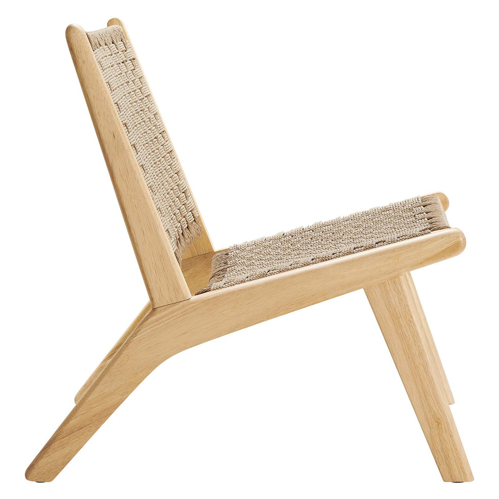 Saoirse Woven Rope Wood Accent Lounge Chair By Modway - EEI-6543 | Dining Chairs | Modishstore - 10